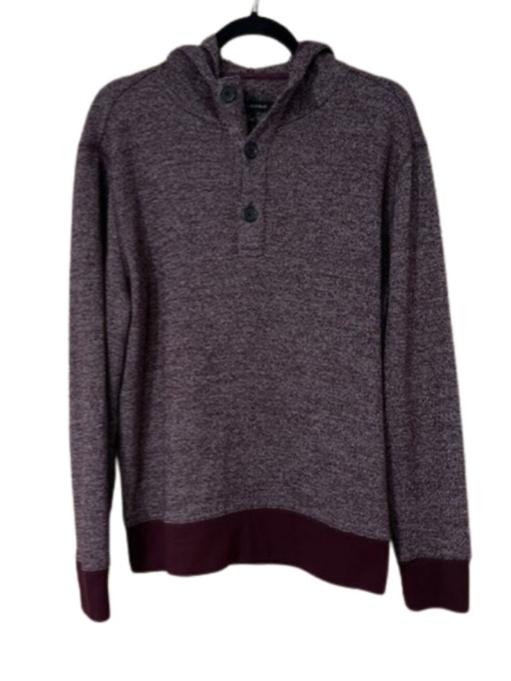 Men's Banana Republic button-neck pullover hoodie sz L